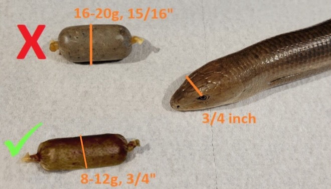 Selecting Appropriately Sized Meals for Reptiles – Reptilinks